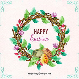 春季彩色花瓣花边素材