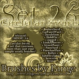 设置26个圆形漩涡