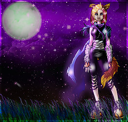 在新月吠叫：。