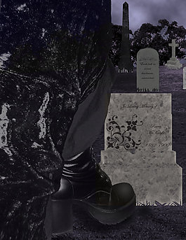 墓地里的吸血鬼…