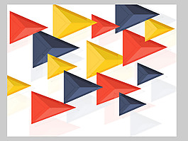 2017创意三角形排列底纹元素H5背景