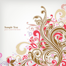 彩色高档欧式花纹边框