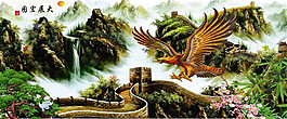 美丽山川装饰画