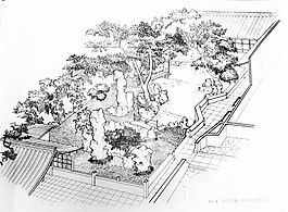 四合院式建筑效果图