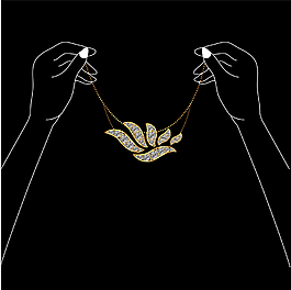 简约手绘珠宝海报