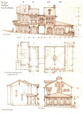 欧式建筑平面图