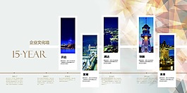 企业文化 简约 企业展板墙 公司墙海报