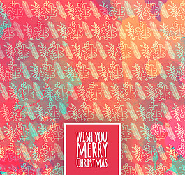 手绘圣诞自然背景