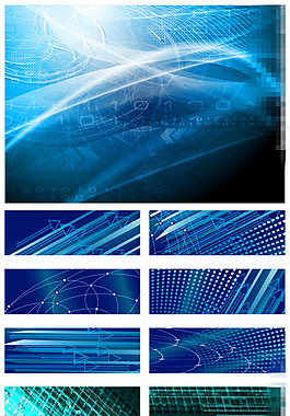 蓝色背景 蓝色科技背景图片1