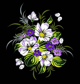 艺术花朵插画
