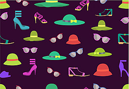 时尚扁平化背景素材