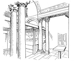 欧式拱门柱效果图