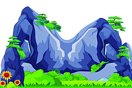 卡通假山