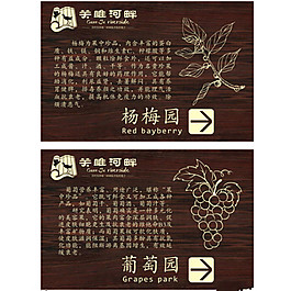 景区简介牌指向牌设计