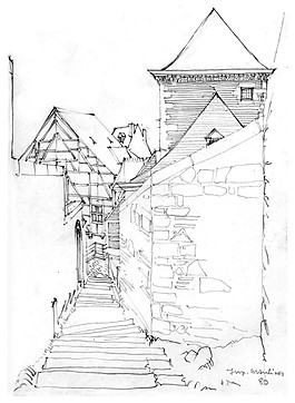 欧式村落建筑