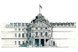 欧式建筑手绘素材下载