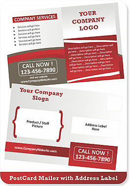 简约明信片设计元素