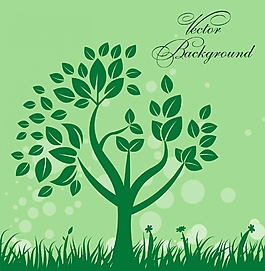 绿色环保素材插画