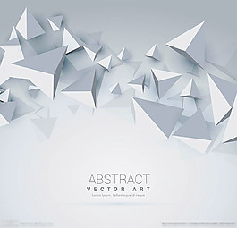 立体三角形几何背景图片