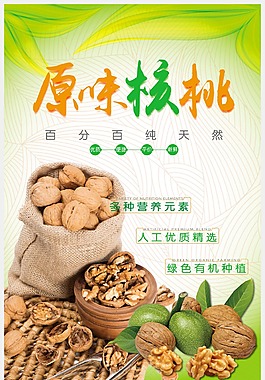 原味核桃海报