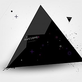 创意图形概念标签横幅