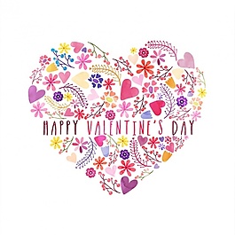 情人节植被丰富多彩的背景