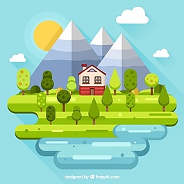 平面设计中的住宅景观设计