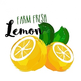 柠檬的装饰背景