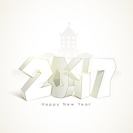 几何风格的新年背景