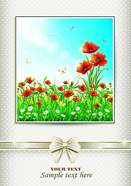盛开的花田