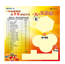 光荣榜展架