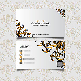 花纹抽象名片