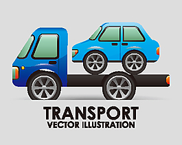 蓝色装载车