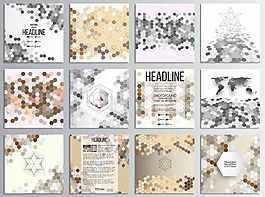 六边形几何背景