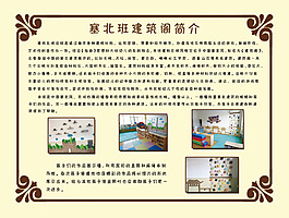 幼儿班级简介展板
