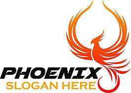 创意凤凰标志logo矢量素材下载