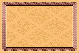 金色花纹矢量背景