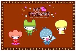 卡通角色花纹背景