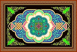 抽象花纹元素背景