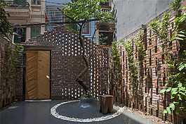 欧式建筑庭院效果图