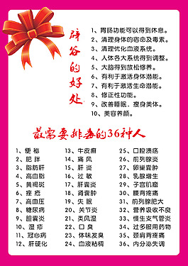 辟谷 排毒展板