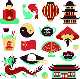 中国风主题元素素材