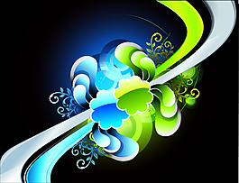 螺旋花纹背景素材