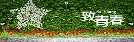 致青春纪念册背景banner素材