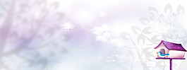 电商淘宝banner海报背景清新简洁