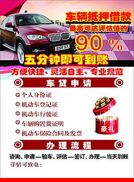 贷款A4宣传单