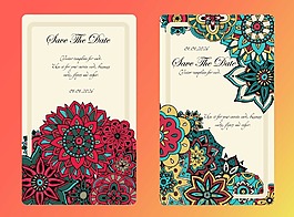 创意艺术花纹名片