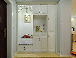 美式白色衣柜设计图