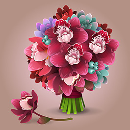美丽花束图片 美丽花束素材 美丽花束模板免费下载 六图网