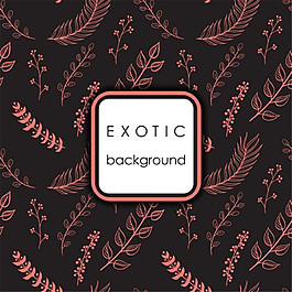 热带树叶广告背景矢量素材下载